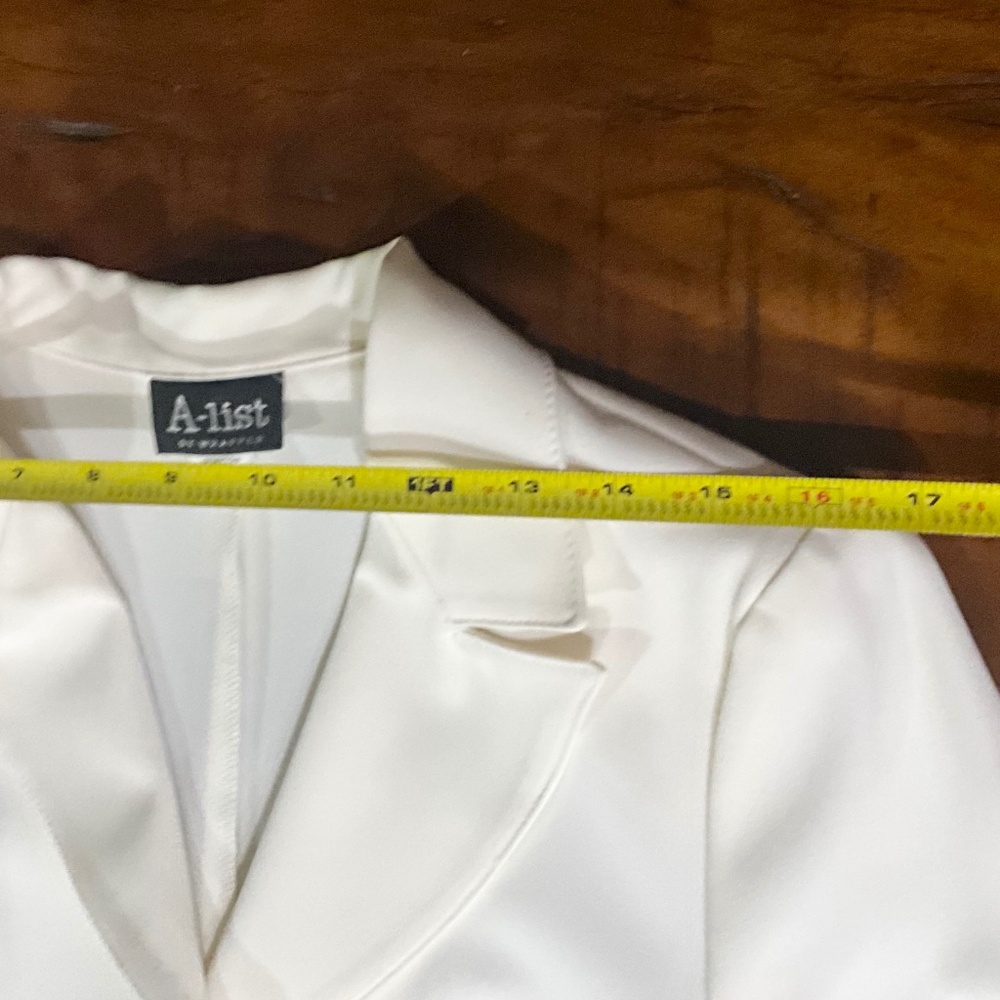 “A-List By Wrapper” Ivory Cream Blazer & Bootcut … - image 5